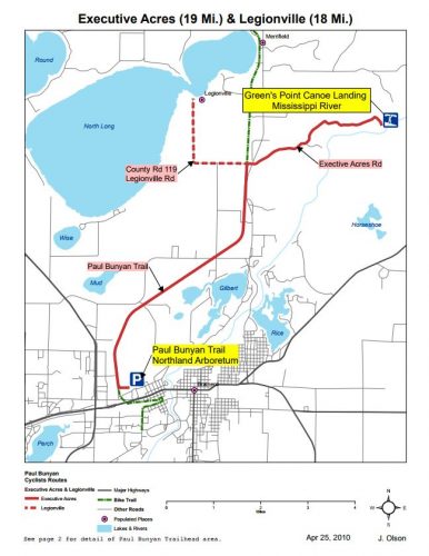 Bike Trail Maps - Executive Acres - Legionville - Brainerd MN Biking ...