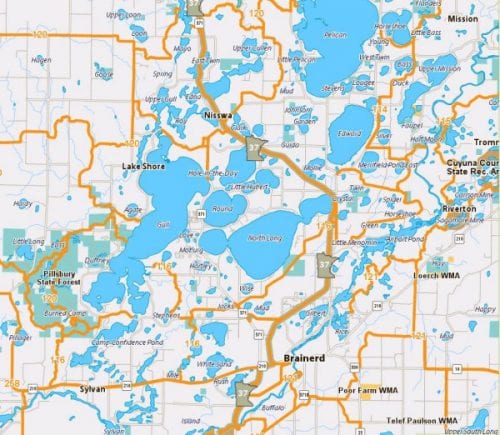 Gull Lake Area Snowmobile Trails - Brainerd MN Snowmobiling Trails